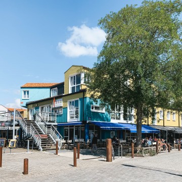 Cabanes colorées Quartier du Gabut 