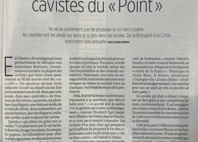 Le Point "spécial vins"